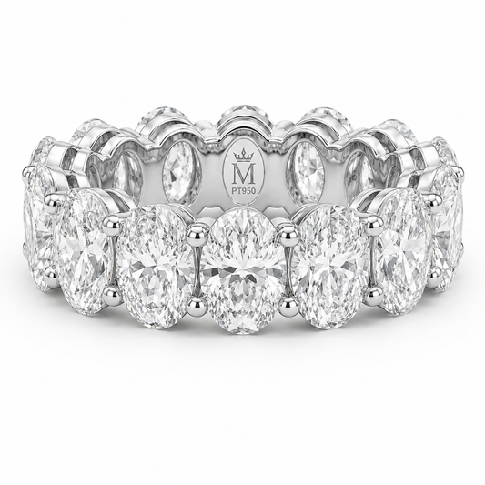 D color VVS lab-grown diamond eternity wedding band by MISSISSI Fine Jewelry