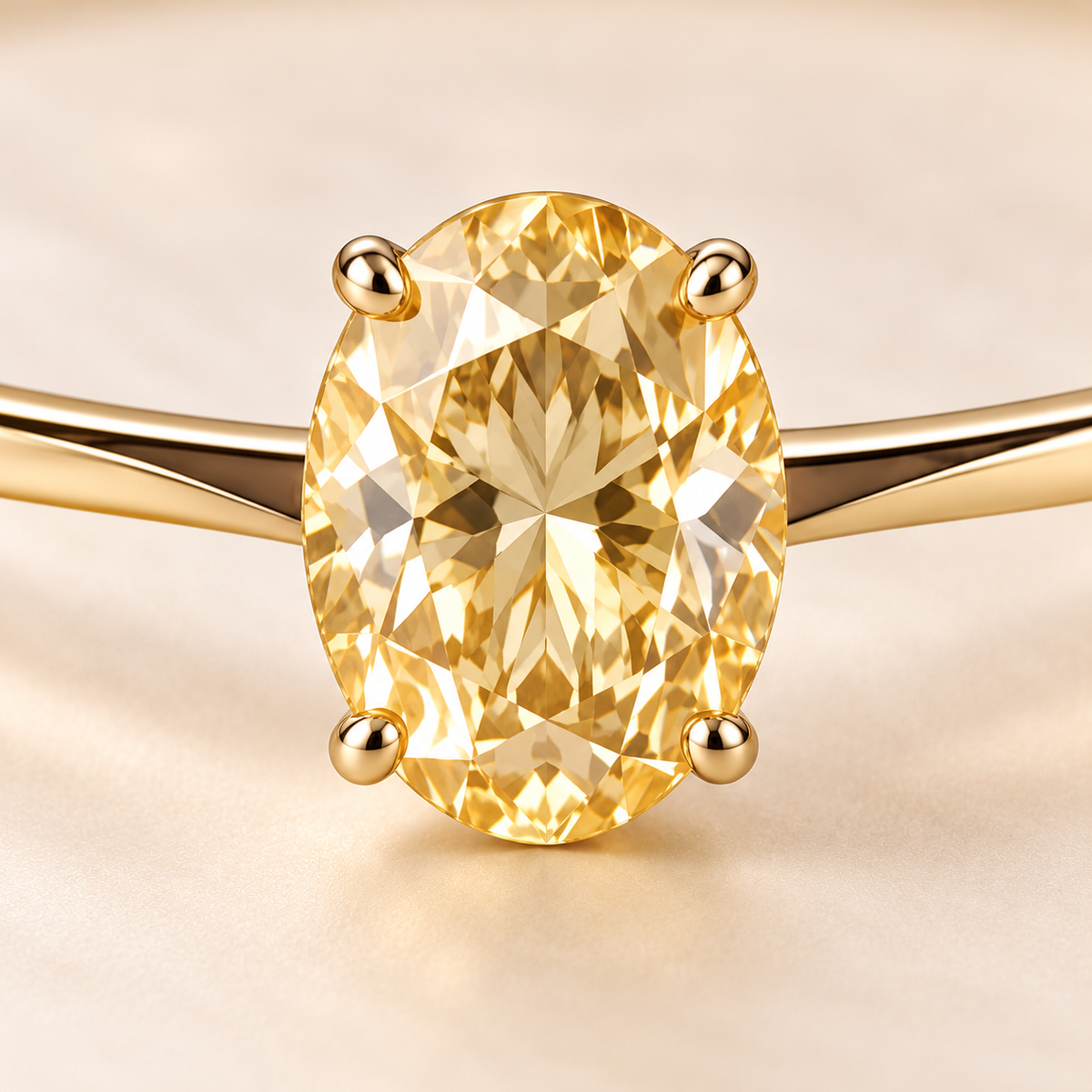 YB06 yellow diamond bangle design visualization, gemstone and setting close-up