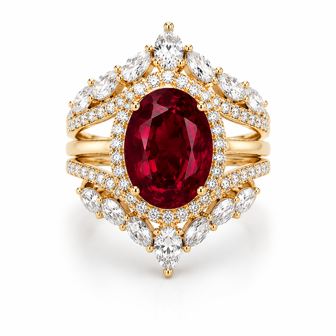 Lab Grown Ruby vs Natural Ruby: Why Three-Piece Ruby Ring Sets Are Redefining Modern Luxury Jewelry