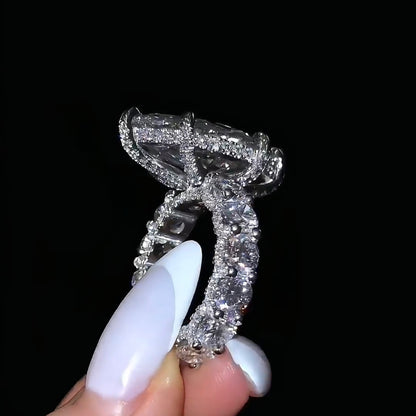 5 Carat Marquise Cut Lab Grown Diamond Engagement Ring | D VVS | Solid 14K/18K Gold