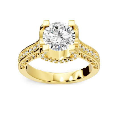 Minimalist Luxury Four-Prong Diamond Ring | Classic Engagement Style