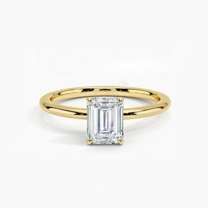 Timeless Square Diamond Ring | Minimalist Luxury Princess Cut Engagement Ring