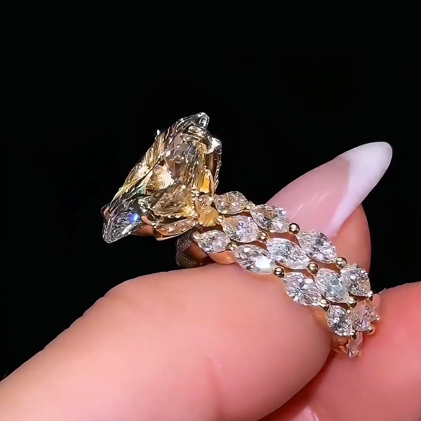 5 Carat Oval Cut Lab Grown Diamond Ring D Color VVS Clarity – Stackable Luxury Engagement Ring for Women