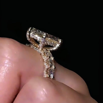 5 Carat Marquise Cut Lab Grown Diamond Ring D Color VVS Clarity – Fine Jewelry for Women