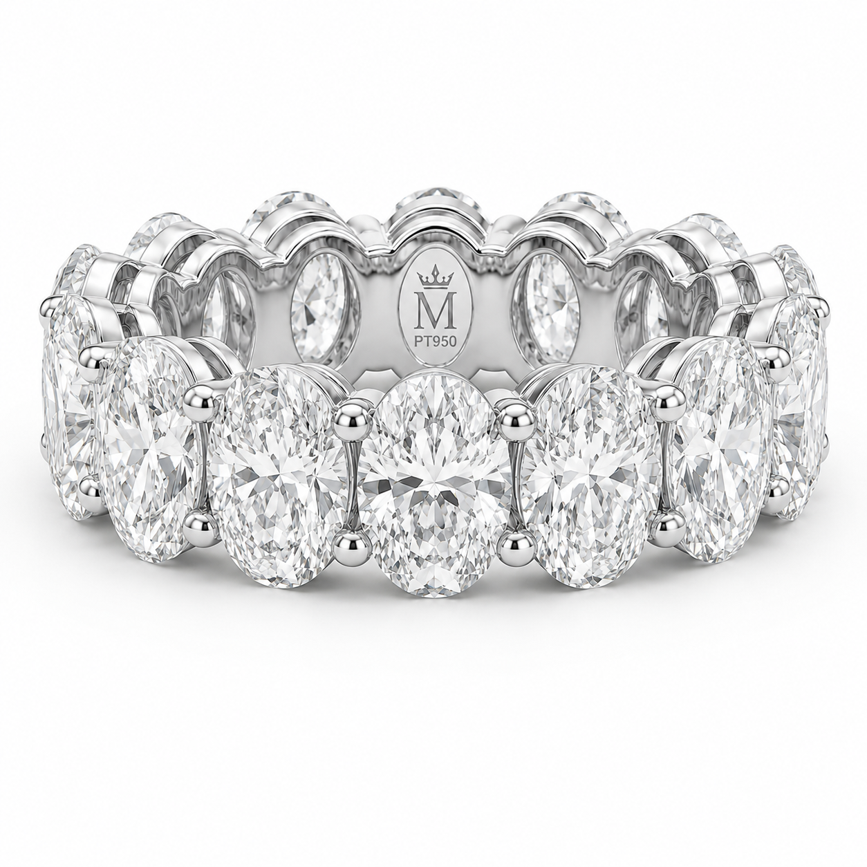 D Color VVS Lab Grown Diamond Eternity Band | Full & Half Eternity Wedding Ring | Stackable Diamond Band | 14K, 18K Gold & Platinum | MISSISSI Jewelry