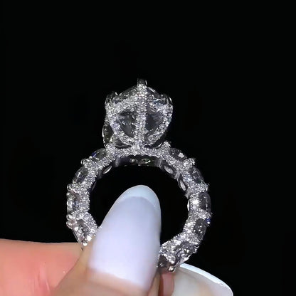 5 Carat Marquise Cut Lab Grown Diamond Engagement Ring | D VVS | Solid 14K/18K Gold