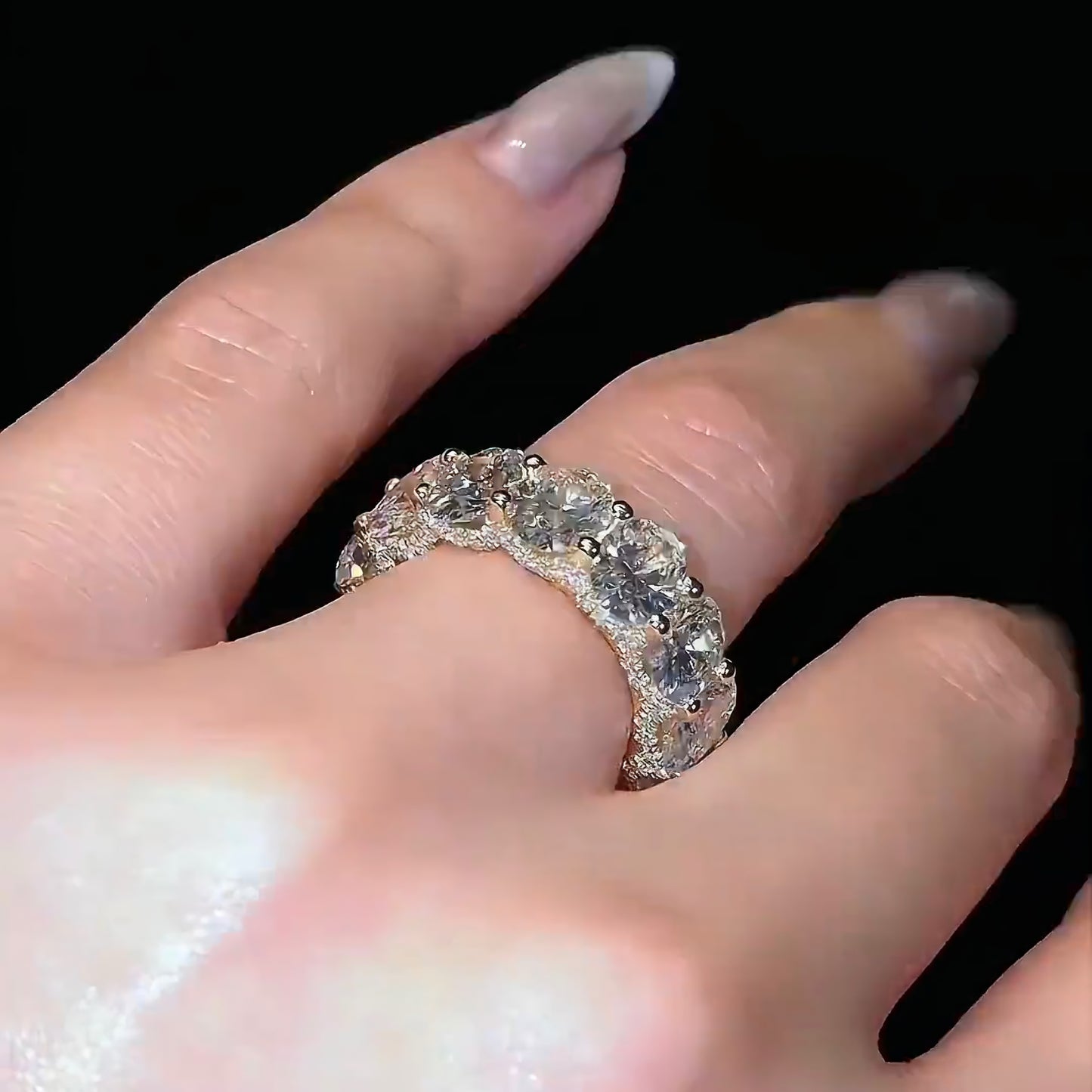 D VVS Lab Grown Diamond Eternity Band | Solid 14K 18K Gold | Custom Wedding Ring