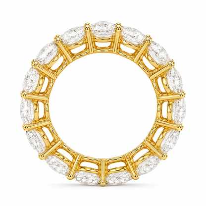 D Color VVS Lab Grown Diamond Eternity Band | Full Eternity Wedding Ring | Stackable Diamond Band | 14K, 18K & Platinum | MISSISSI Jewelry