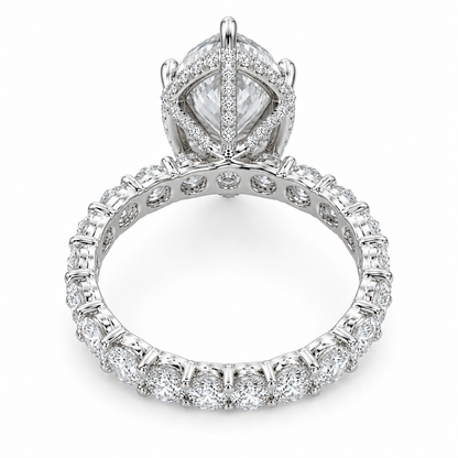 5 Carat Marquise Cut Lab Grown Diamond Ring | Luxury Solitaire Engagement Ring | D Color VVS | 14K, 18K Gold & Platinum | MISSISSI Jewelry