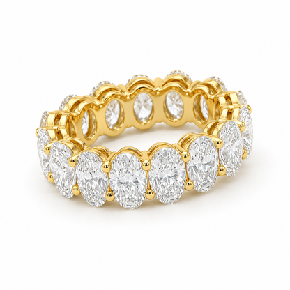 D Color VVS Lab Grown Diamond Eternity Band | Full Eternity Wedding Ring | Stackable Diamond Band | 14K, 18K & Platinum | MISSISSI Jewelry