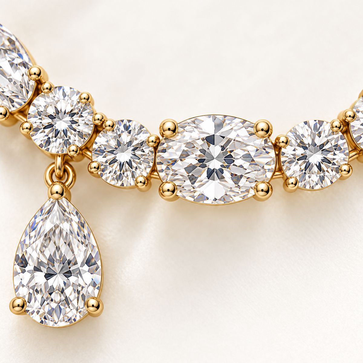 MISSISSI AA05 setting / joint macro design visualization in yellow-gold color; proportions illustrative