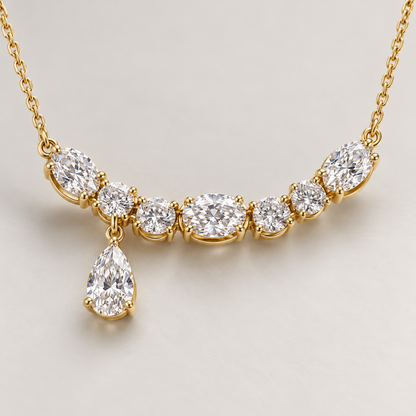 MISSISSI AA05 oblique gallery / depth design visualization in yellow-gold color; proportions illustrative