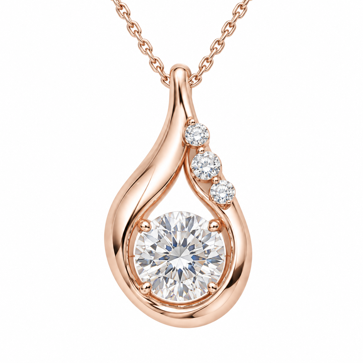 MISSISSI AA06 clean hero design visualization in pale rose-gold color; proportions illustrative