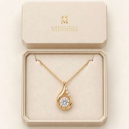 MISSISSI AA06 packaging study design visualization in yellow-gold color; proportions illustrative