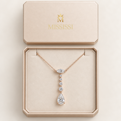 MISSISSI AA18 packaging study design visualization in pale rose-gold color; proportions illustrative