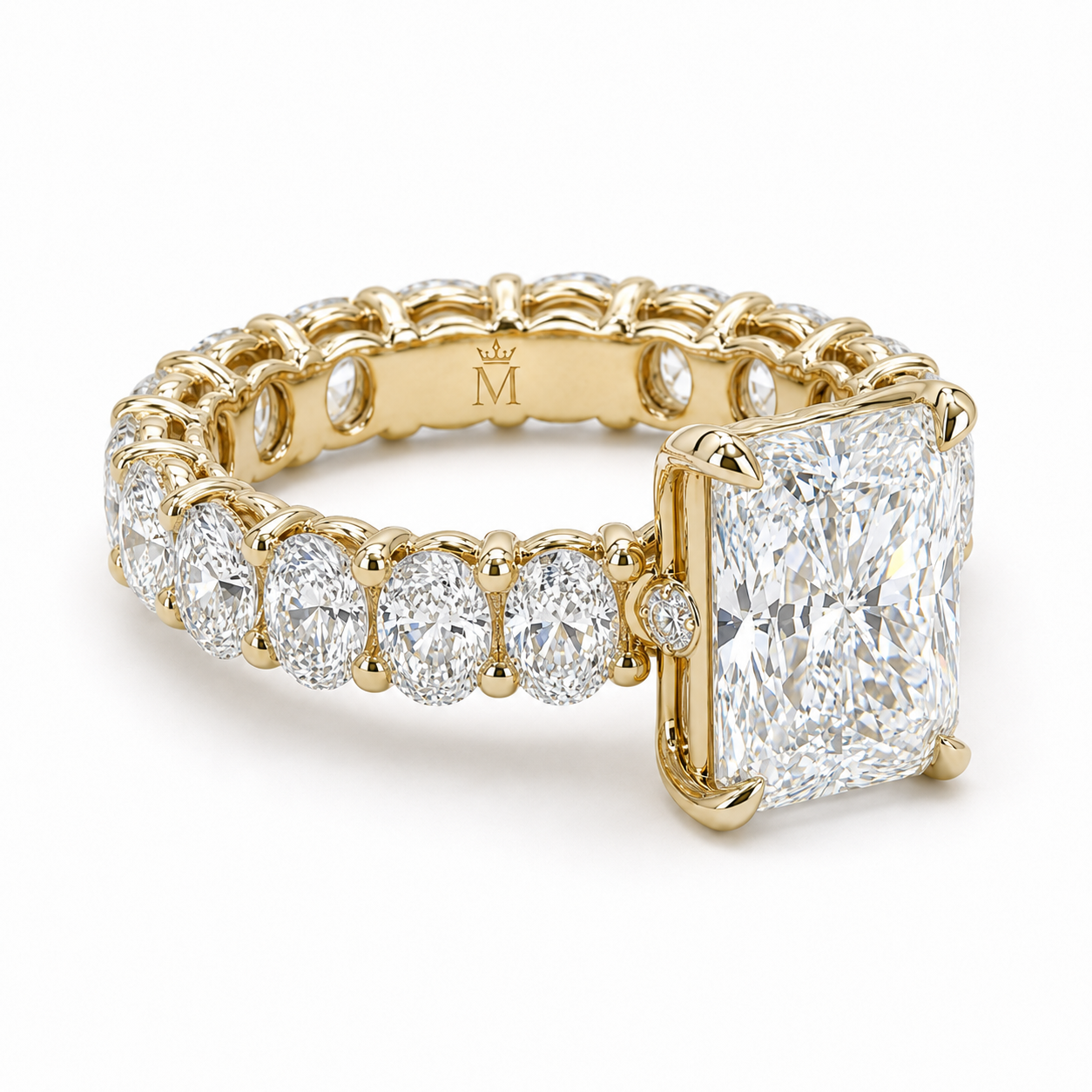 5 Carat Princess Cut Lab Grown Diamond Ring | Luxury Solitaire Engagement Ring | D Color VVS | 14K, 18K Gold & Platinum | MISSISSI Jewelry
