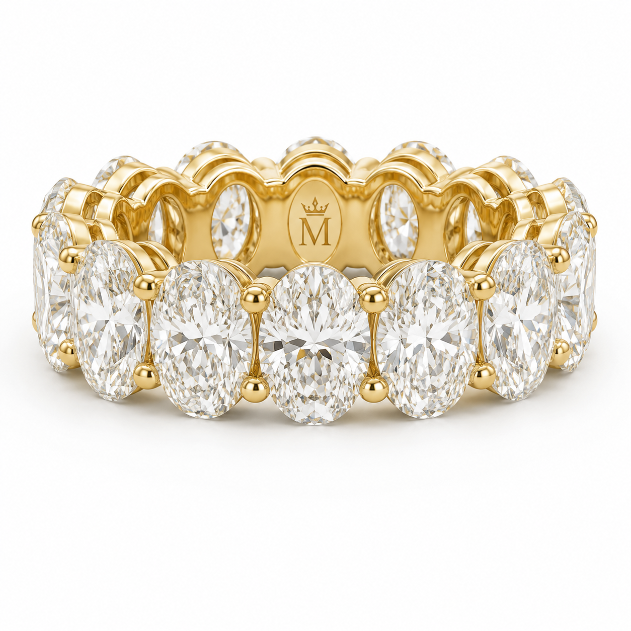 D Color VVS Lab Grown Diamond Eternity Band | Full Eternity Wedding Ring | Stackable Diamond Band | 14K, 18K & Platinum | MISSISSI Jewelry
