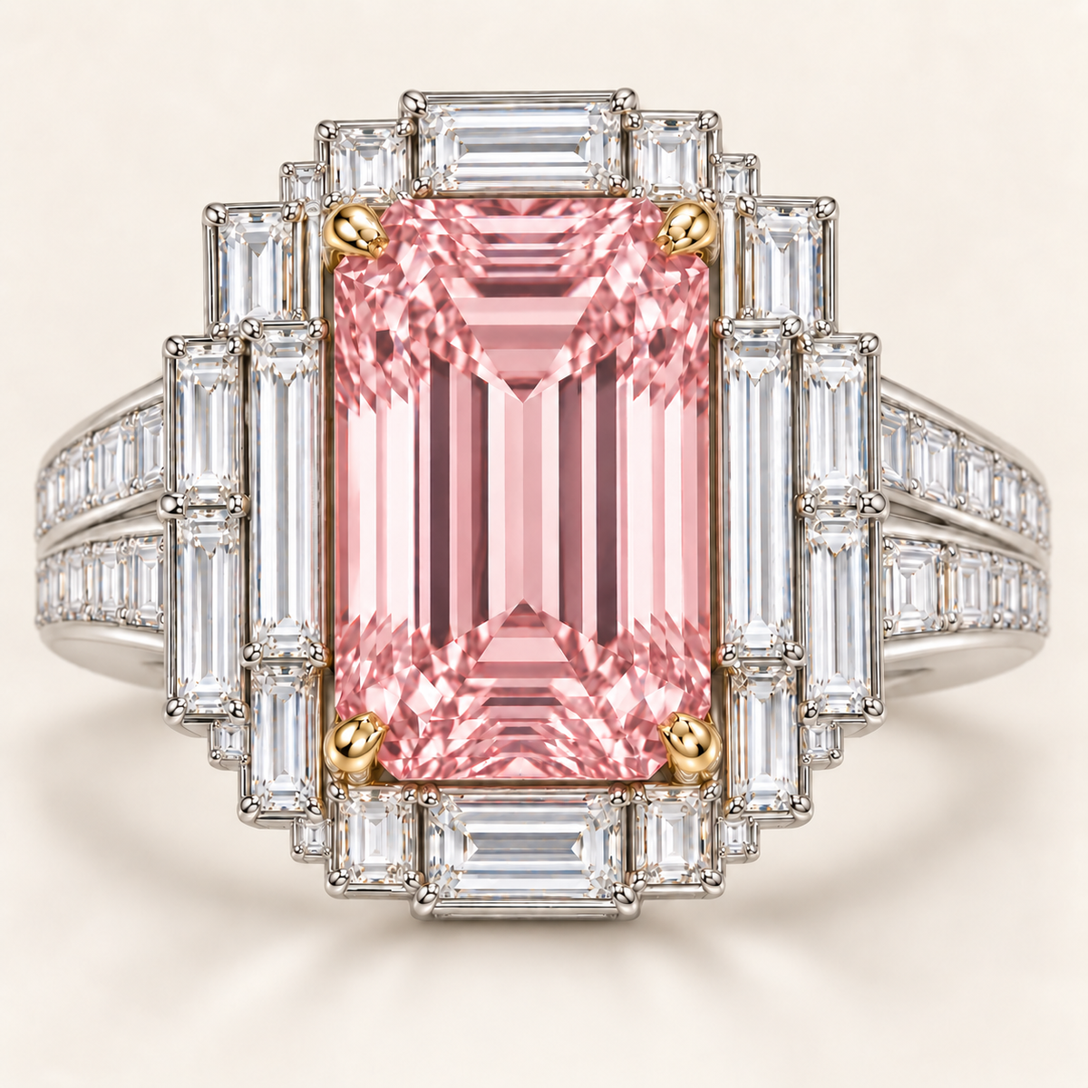 Blush Terraces Pink Emerald-Cut alternate view