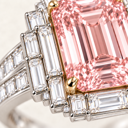 Blush Terraces Pink Emerald-Cut product detail