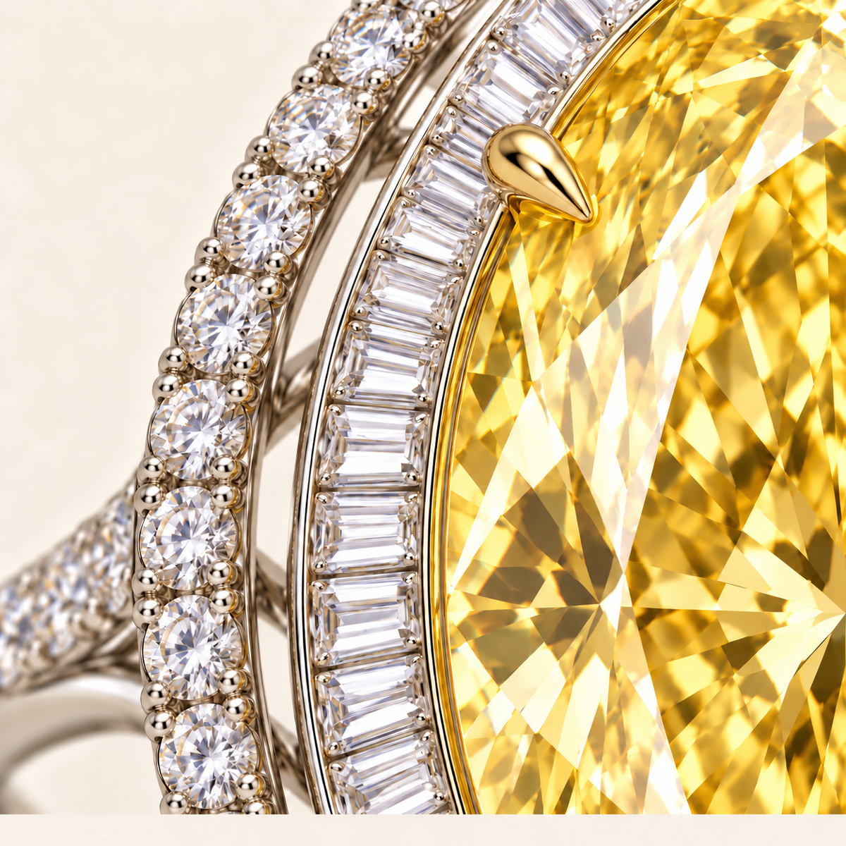 Golden Aureole setting detail