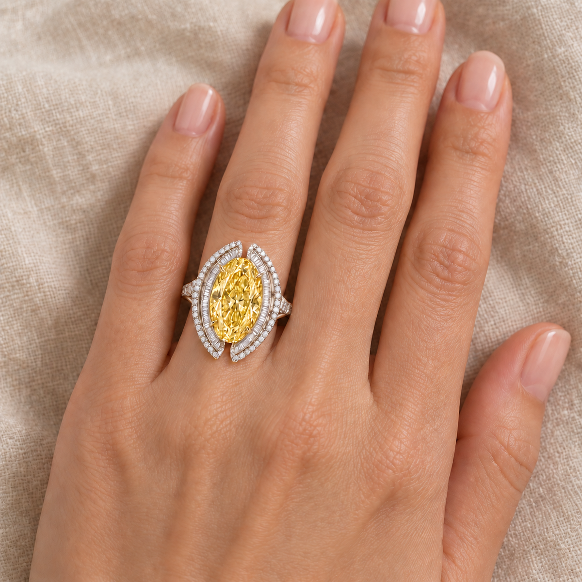 Golden Aureole on a left ring finger