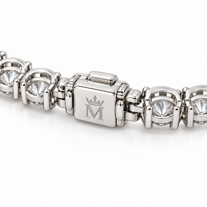 MISSISSI Vine Lariat Marquise Y lab-grown diamond necklace design, clasp underside with crowned-M engraving