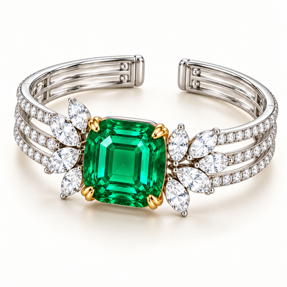 MISSISSI Verdant Laurel GE26-B03, front-left oblique view; two-tone design visualization.