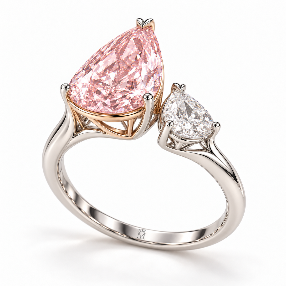 AI design preview of Rose Dialogue open baskets and continuous ring shank