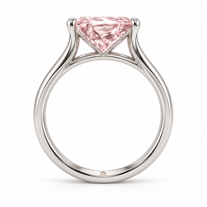 AI design preview of Silk Frame ring side construction and open cathedral shoulders