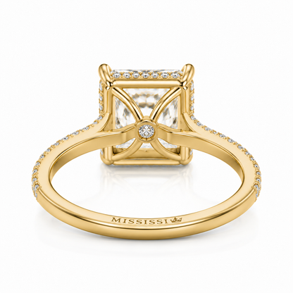 modern radiant cut engagement ring for women
