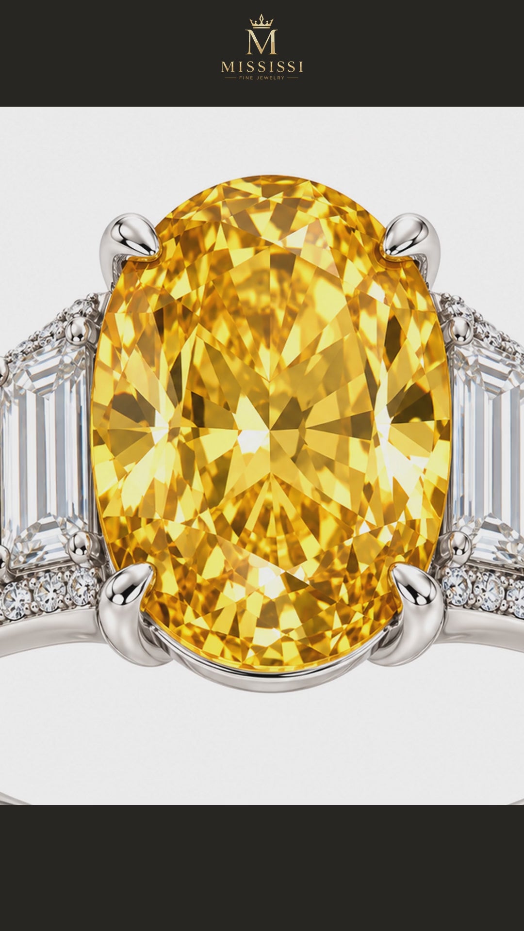 MISSISSI R054-SUNFALL-CASCADE-8-CT-YELLOW-OVAL — 12-second design film with English narration and captions — Remaining Collection Batch 3
