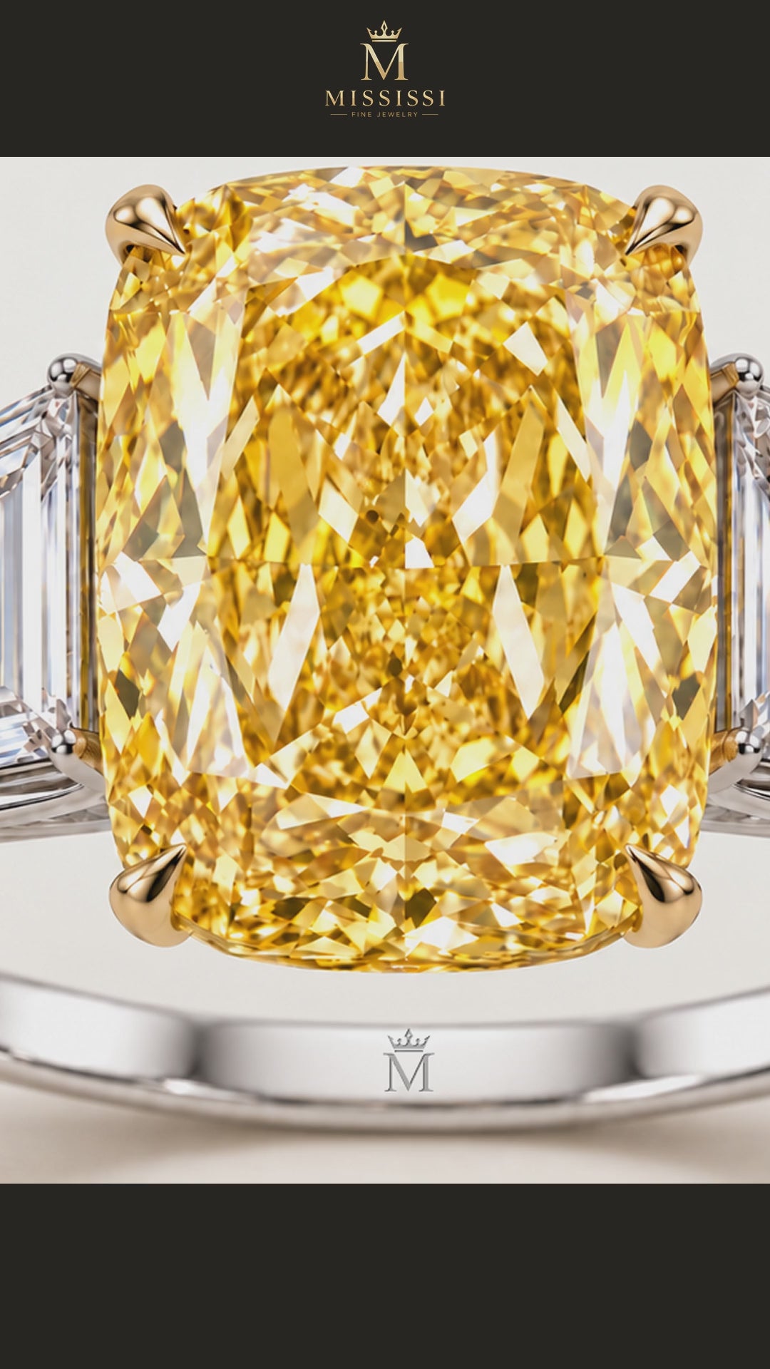 MISSISSI R020-SAFFRON-LADDER-6-CT-YELLOW-CUSHION — 12-second design film with English narration and captions — Remaining Collection Batch 1