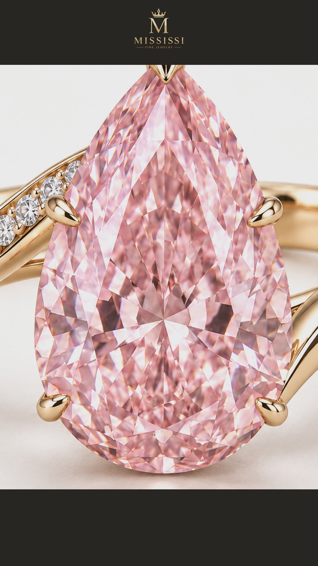 MISSISSI R074-BLUSH-CURRENT-5-5-CARAT-PEAR-PINK — 12-second design film, English narration and captions — overnight-128-20261014