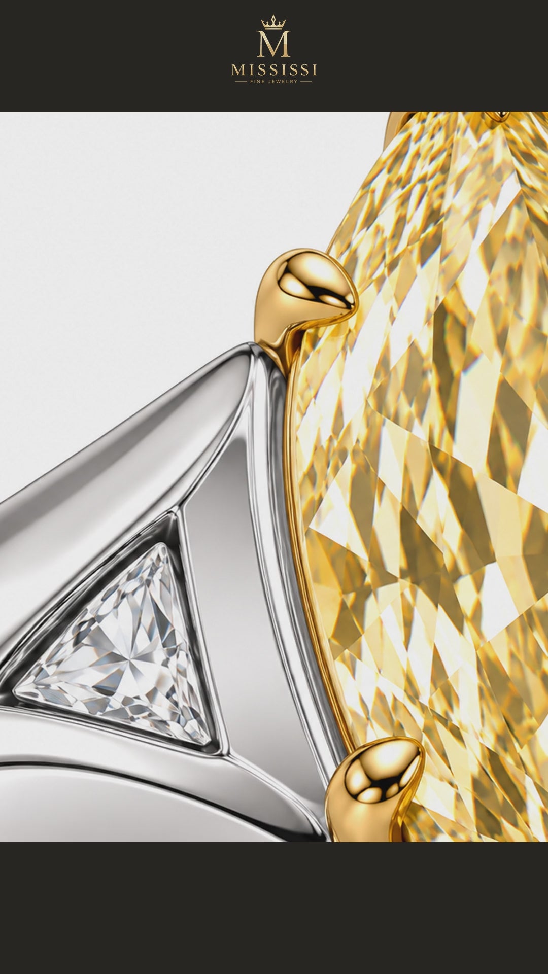 MISSISSI R040-AUREATE-WINGS-8-CT-YELLOW-MARQUISE — 12-second design film with English narration and captions — Remaining Collection Batch 2