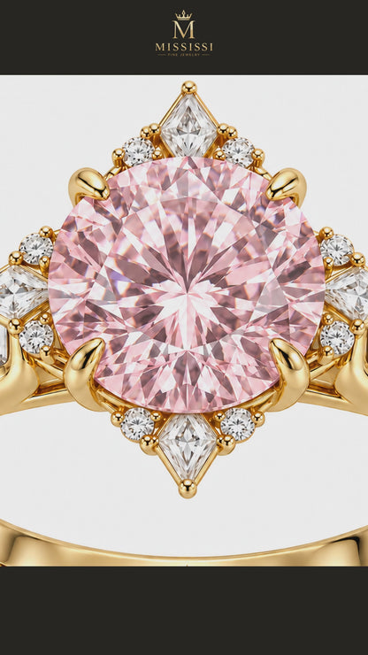 MISSISSI R055-PINK-COMPASS-ROSE-7-CT-PINK-ROUND — 12-second design film with English narration and captions — Remaining Collection Batch 3