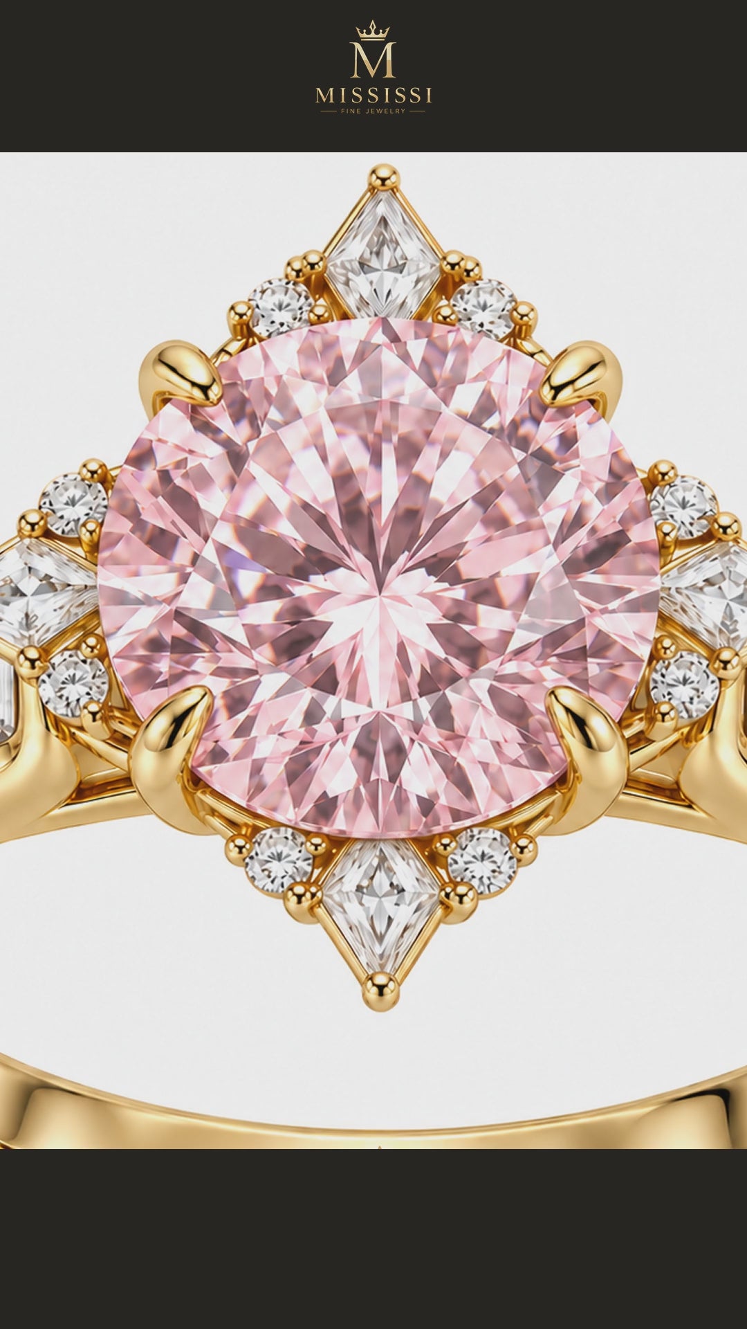 MISSISSI R055-PINK-COMPASS-ROSE-7-CT-PINK-ROUND — 12-second design film with English narration and captions — Remaining Collection Batch 3