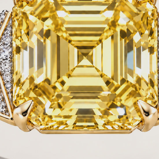MISSISSI R016-LEMON-ORIGAMI-6-CT-YELLOW-ASSCHER — 12-second design film with English narration and captions — Remaining Collection Batch 1