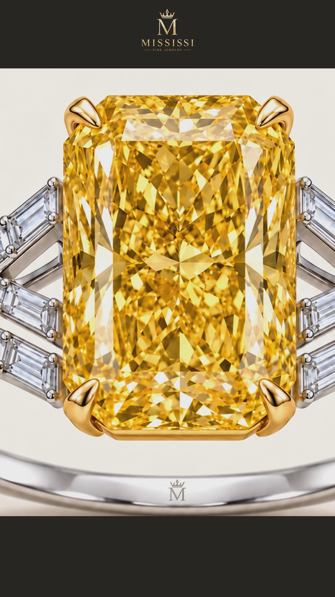 MISSISSI R017-GOLDEN-CHEVRON-6-CT-YELLOW-RADIANT — 12-second design film with English narration and captions — Remaining Collection Batch 1