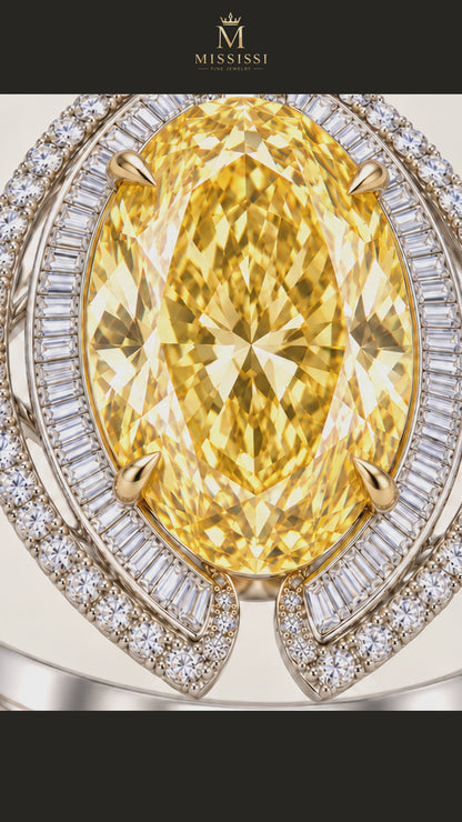 MISSISSI R063-GOLDEN-AUREOLE-7-5-CT-YELLOW-OVAL-CUT — 12-second design film, English narration and captions — overnight-128-20261014