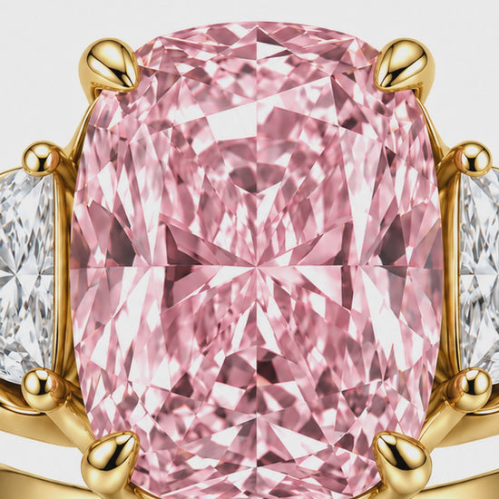 MISSISSI R051-BLUSH-MERIDIAN-7-CT-PINK-CUSHION-CUT — 12-second design film with English narration and captions — Remaining Collection Batch 3