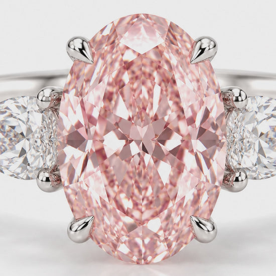 MISSISSI R093-ROSEMERE-OVAL-THREE-STONE-PINK — 12-second design film, English narration and captions — overnight-128-20261014
