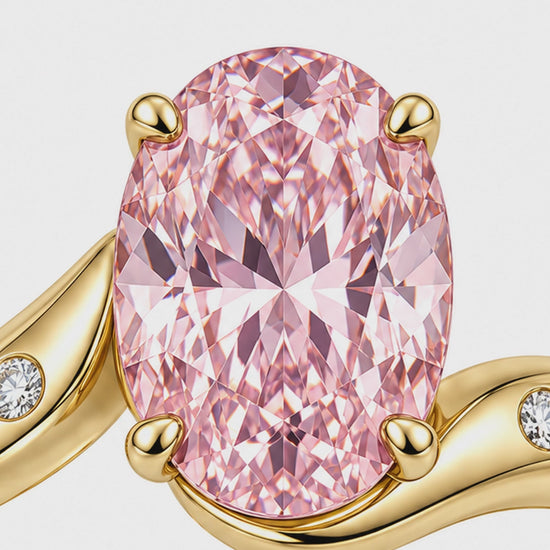 MISSISSI R046-SILLAGE-6-CARAT-PINK-OVAL — 12-second design film with English narration and captions — Remaining Collection Batch 3