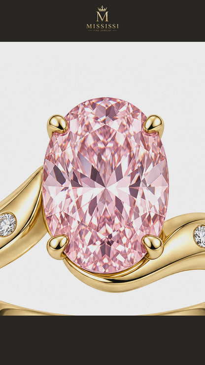 MISSISSI R046-SILLAGE-6-CARAT-PINK-OVAL — 12-second design film with English narration and captions — Remaining Collection Batch 3