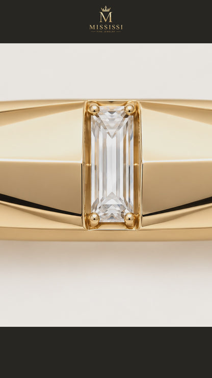 MISSISSI R036-FACET-LINE-14K-GOLD — 12-second design film with English narration and captions — Remaining Collection Batch 2