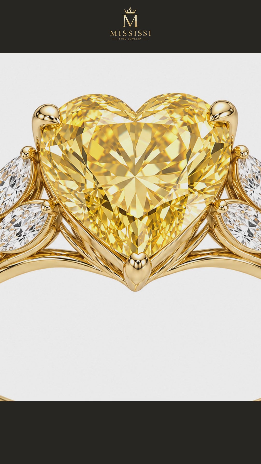 MISSISSI R052-SUNLIT-PLUME-YELLOW-HEART — 12-second design film with English narration and captions — Remaining Collection Batch 3