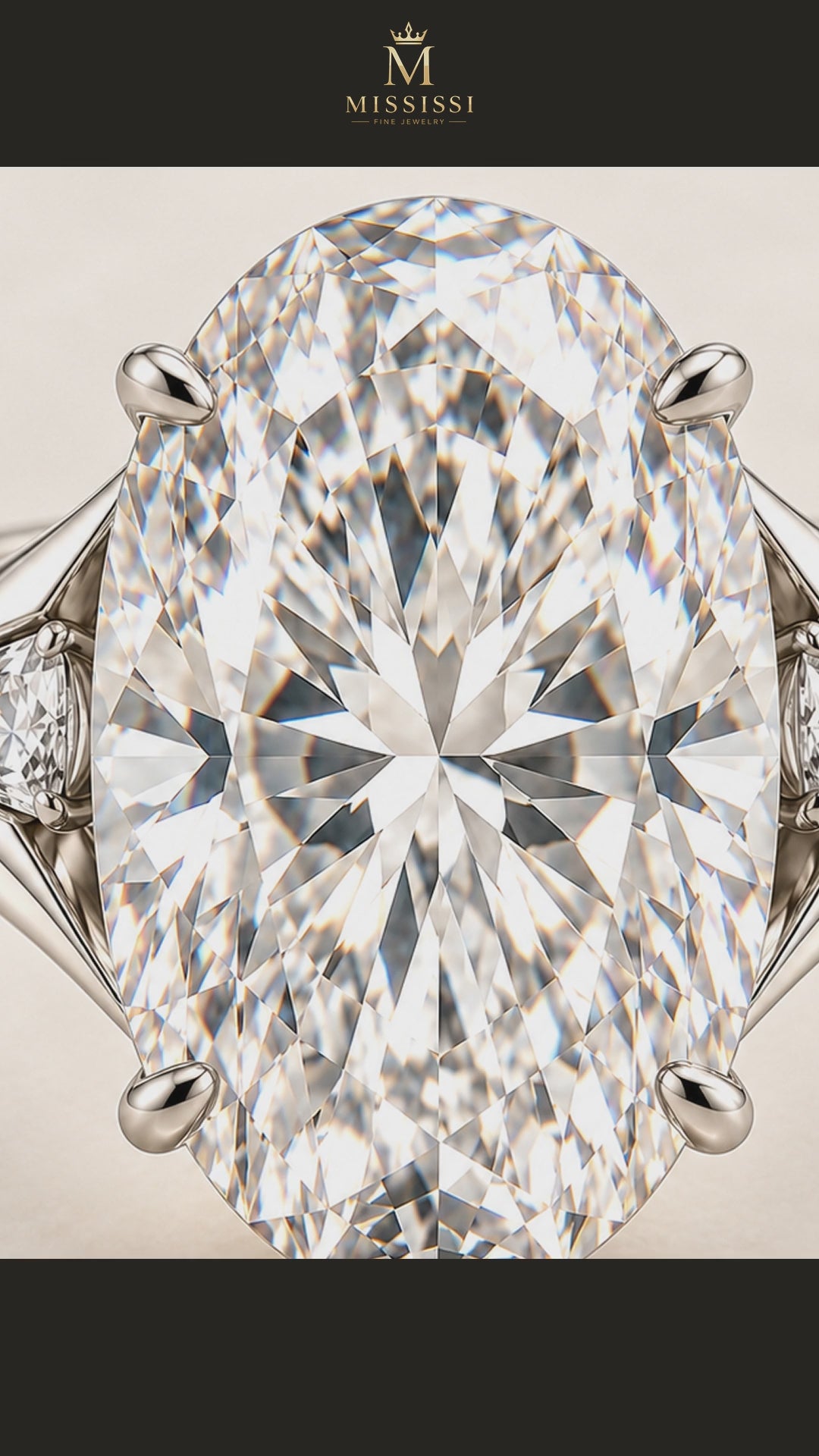 MISSISSI R037-LUMINOUS-FOLD-7-5-CARAT-OVAL — 12-second design film with English narration and captions — Remaining Collection Batch 2