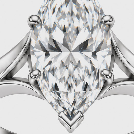 MISSISSI R035-SILHOUETTE-5-CT-MARQUISE-CUT — 12-second design film with English narration and captions — Remaining Collection Batch 2