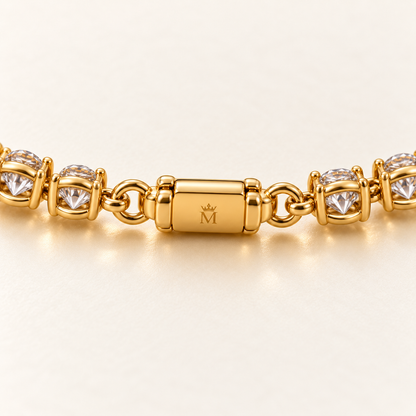 AI design visualization of Ripplelight Graduated Lab-Grown Diamond Line Necklace — clasp underside engraving